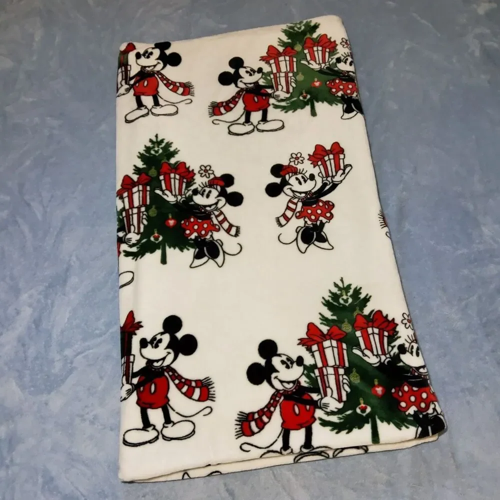 Disney Christmas Mickey Minnie Mouse Throw Blanket 59